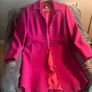 Pink JCrew Lady Day Coat